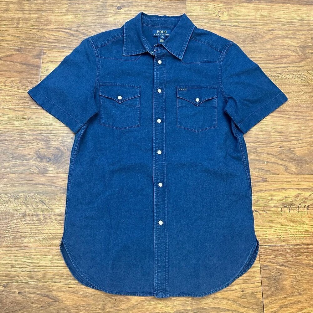Polo Ralph Lauren denim snap front western shirt